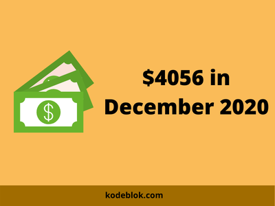 I Made $4056 in December 2020