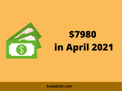 I Made $7980 in April 2021